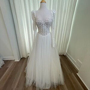 Jasmine White Lace Wedding Dress